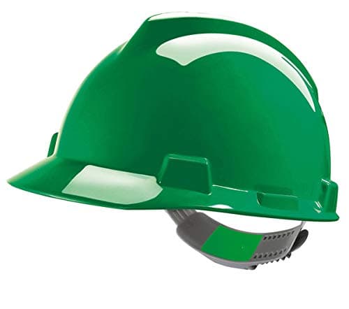 Image of MSA V-Gard Hard Hat Safety Helmet 6 Colours MSAGV Colour=Green