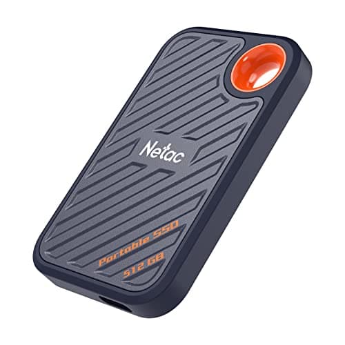 Image of Netac ZX20 512GB External SSD 512GB Portable NVMe SSD, USB 3.2-C, up to 2000MB/s Read, Dust-Resistant