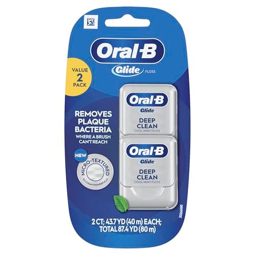 Image of Oral-B Glide Pro-Health Deep Clean Dental Floss, Cool Mint, 40 M, Pack of 2