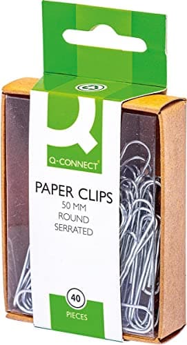 Image of Q-Connect Paperclips Serrated 50 mm 10 x 40 (Pack of 400) KF02025Q