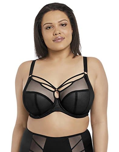 Image of Elomi Women's Sachi Strappy Underwire Plunge Bra, Black, 38DD