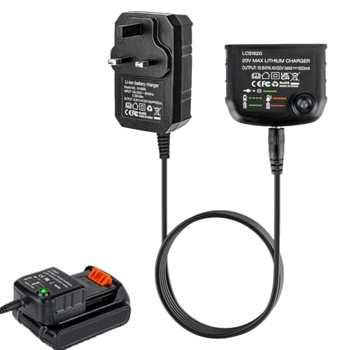 Image of LCS1620 Lithium-ion Battery Charger for Black and Decker 14.4V 18V 20V li-ion Battery LBXR20 LBXR20-OPE LB20 LBX20 LB2X4020 LBX4020 LB2X3020-OPE LBXR2020-OPE,LCS1620 Charger
