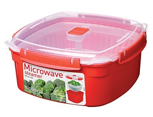 Image of Sistema Microwave Cookware Steamer, Large, 108.2 Ounce/ 13.5 Cup, Random Colors by Sistema