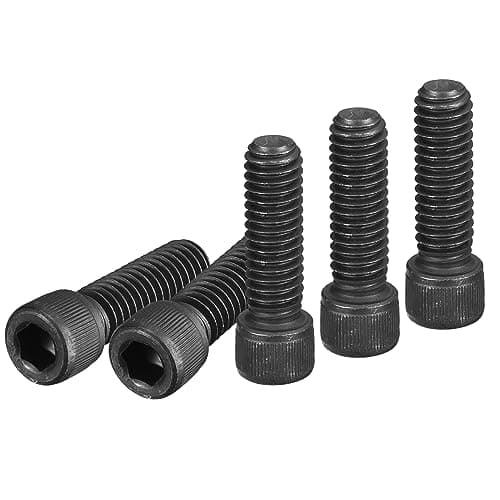 Image of DTGN 5/16-18x1" Socket Head Cap Screws Bolts, 10Pcs 12.9 Grade Alloy Steel, Machine Hex Socket Screw, Hex Drive, Black Oxide Finish, UNC Coarse Thread Fully Threaded