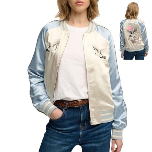 Image of Superdry Suikajan Embroidered Bomber Jacket Women