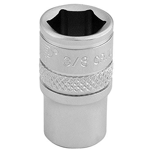 Image of Draper 16524 1/4" Square Drive Micro Satin Chrome Imperial Socket, 3/8" Size , Blue