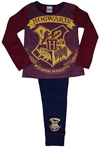 Image of Girls Harry Potter Pyjamas Hogwarts 5 unto 12 Years, Burgundy / Blue / Gold / Multicoloured, 11-12 Years