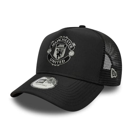 Image of New Era Manchester United Black Reflective Trucker Hat