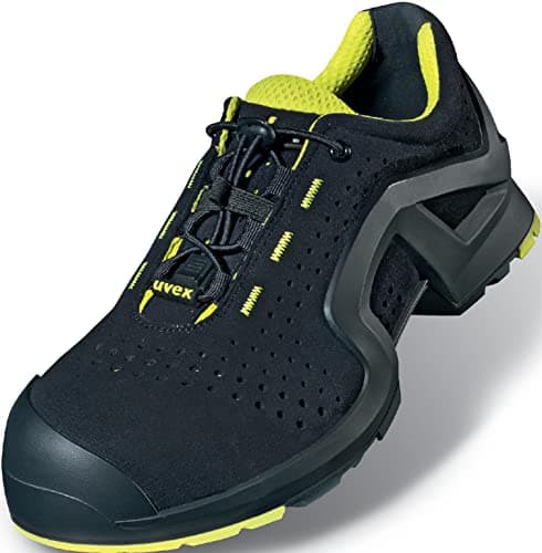 Image of Uvex 1 x-tended Support S1 P SRC - Safety Shoes - Black/Lime - Size 6