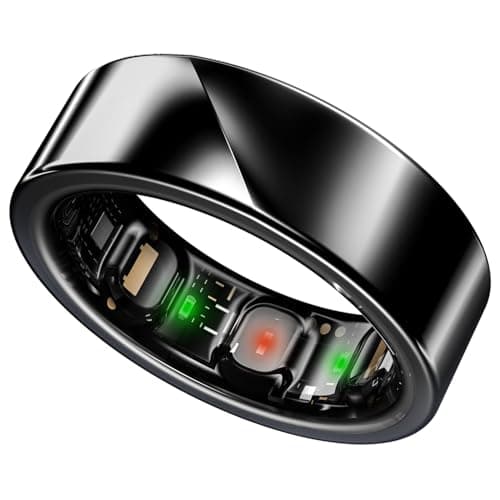 Image of Luna Gen 1 - Most Accurate Smart Ring for Men & Women with Charging Case (No Subscription fee), 6 Day Battery, Health Insights, Activity Tracking, AI Assistance, App Support (Midnight Black, 12)