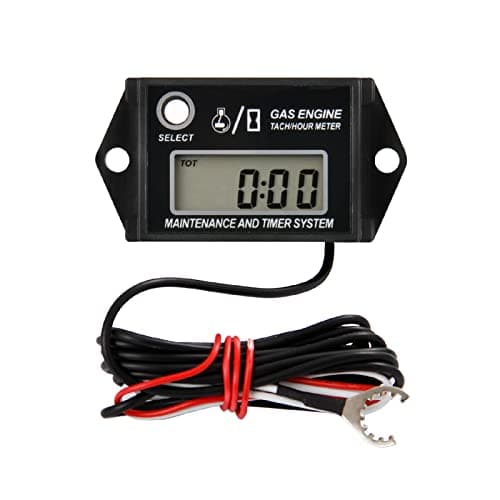 Image of Yooreal Digital Small Engine RPM Gauge Meter Tachometer,Waterproof for ATV Garden Tractor Motor Grader Log Splitter Compressor Dirt Bike Motorcycle Marine Snowmobile