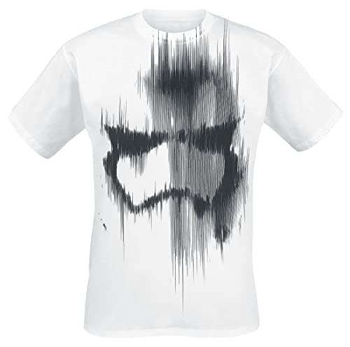 Image of STAR WARS Men's The Force Awakens Adult Male Distressed Stormtrooper Short Sleeve T-Shirt, White, Small