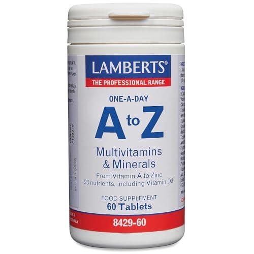 Image of Lamberts A-Z Multi – Daily Multivitamin & Mineral Formula – with 23 Key Nutrients – One-a-Day – 60 Tablets