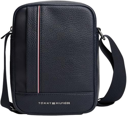 Image of Tommy Hilfiger Men's TH CENTRAL MINI REPORTER AM0AM13632 Crossover, Blue (Space Blue), One Size