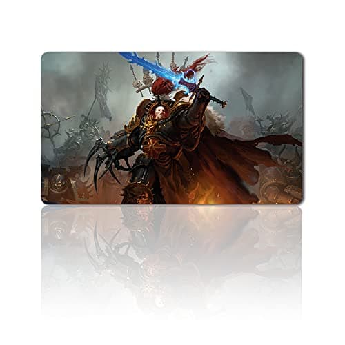 Image of four leaves Abaddon The Despoiler MTG Play Mat + Free Bag, with Card Zones, Trading Card Game, Table Mat, Games, MTG Mouse Mat, Size 60 x 35 cm
