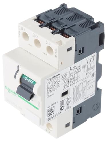 Image of Schneider Electric, Motor circuit breaker, TeSys GV2, 3P, 10 A, magnetic, toggle control, screw clamp terminals, GV2LE14