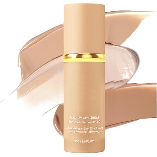 Image of Foundation 4 In 1 Liquid, Color Changing Foundation,Medium Spectrum With SPF 50+,Hydrating Medium Full Coverage Concealer,Long Wear & Waterproof Light Spectrum Found/ation For Mature Skin,30ml