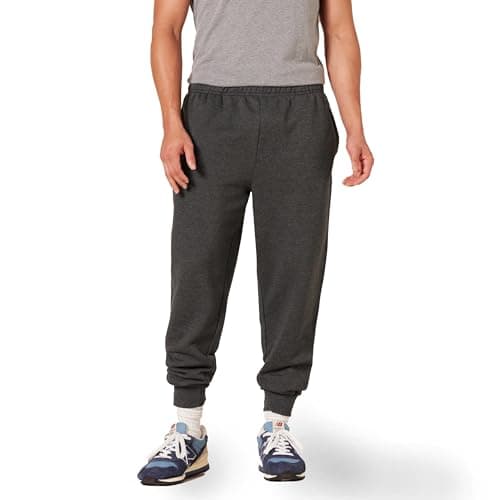 Image of Amazon Essentials Men's Relaxed Fit Fleece Sweatpants, Charcoal, XS