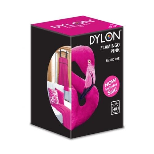 Image of Dylon Flamingo Pink Machine Fabric Dye 350g, Salt Included -