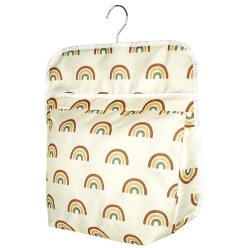Image of Vicloon Peg Bag, Clothes Pegs Bag with Hook, Easy Hanging Hook, Storage, High Capacity (Rainbow)