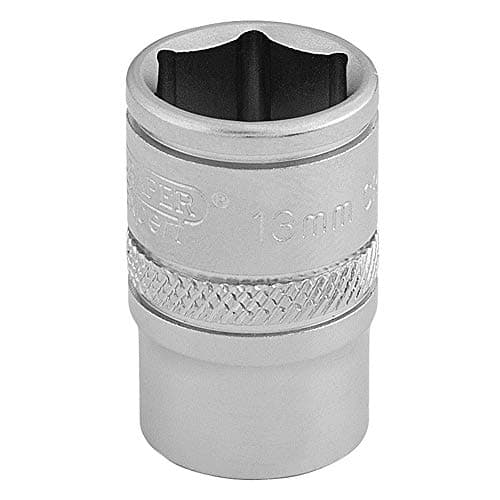 Image of Draper 16539 3/8-Inch Square Drive 6 Point Metric Socket, 13mm Size , Blue