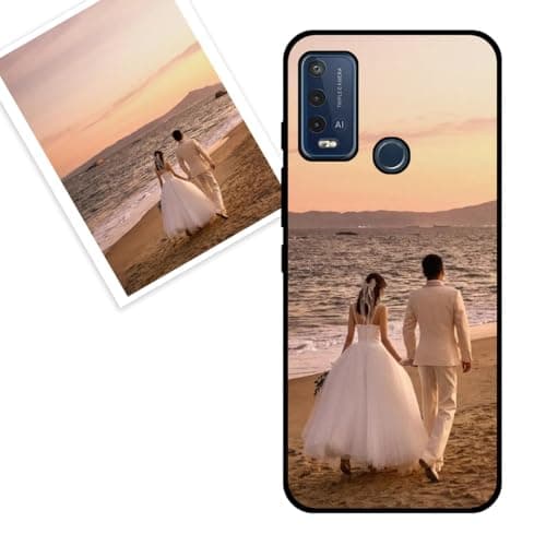 Image of KARTXITAI Personalized Case compatible with Wiko Power U30,Custom Phone covers Customised with Photo Image Text Picture, Soft Anti-Fingerprint Anti-Scratch Anti-Fall Cover -Black
