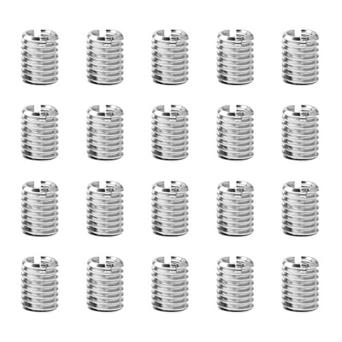 Image of 20 Pcs Helicoil Thread Repair Kit, M6 x M8 x 10mm Self-Tapping Threaded Inserts, Stainless Steel Metric Thread Adapters, SlottedThread Reducer Kit, Screw Repair Inserts Nuts Sleeves