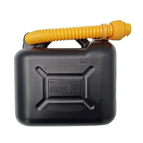 Image of 5L Plastic Jerry Can with Spout – Black Colour – Efficient Fuel Transportation – Emergency Backup for Vehicles