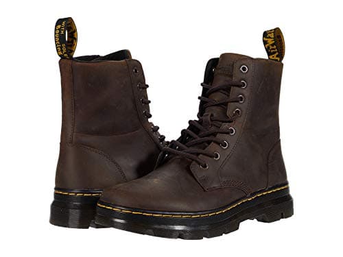 Image of Dr. Martens Unisex Lace Fashion Boot, Gaucho Crazy Horse, 10 UK