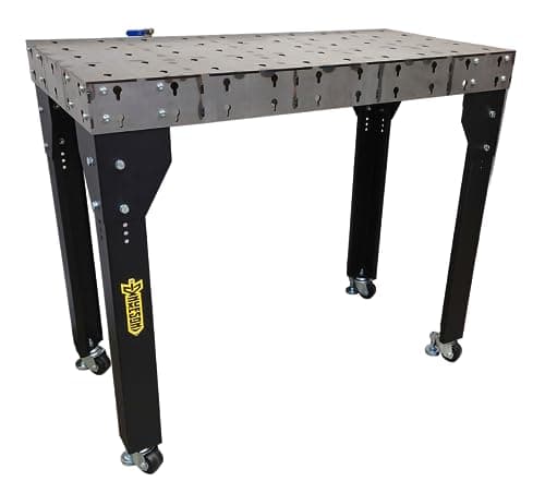 Image of Nukeson Heavy Duty Modular Welding Table - Extendable, Adjustable Height, 2 Tonnes Capacity, TIG, Welder, Metalworking, Manufacturing, Steel, Industrial, Workshop, Warehouse (1)