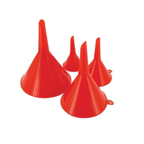 Image of Silverline Funnel Set 4pce 50, 75, 100 & 120mm (282421),pink