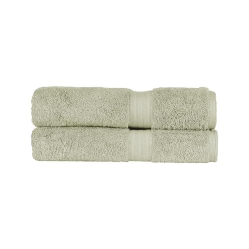 Image of Christy Renaissance 2 Bath Towels Set | Thyme Green | 100% Egyptian Cotton Pile | Luxuriously Soft and Super Absorbent | 675 GSM | Plush Fluffy and Long Lasting