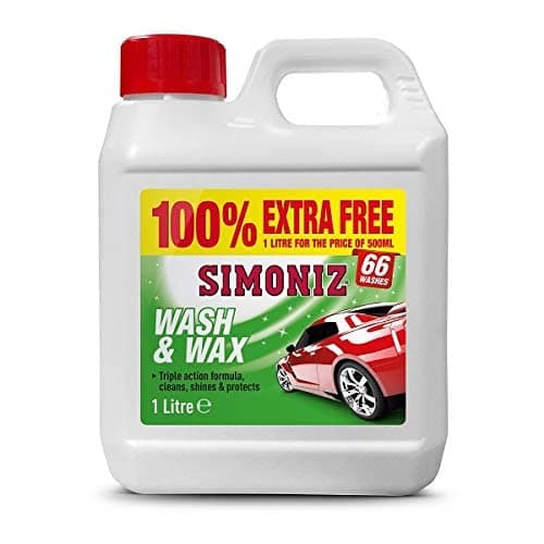 Image of Simoniz SAPP0161A 1L Shampoo & Wax 100% Extra Free Total 1 Litre 66 Washes