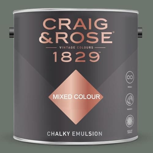 Image of Paint Stop CRAIG & ROSE 1829 CHALKY EMULSION PULLMAN GREEN 2.5L