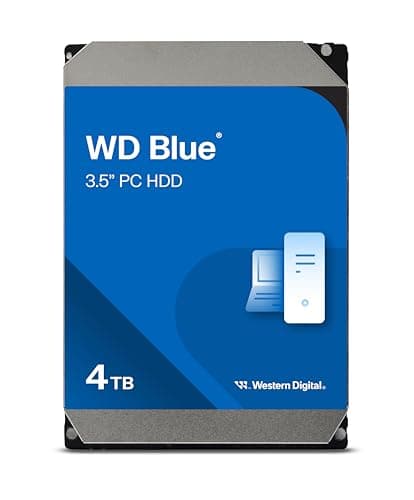 Image of Western Digital WD Blue Internal HDD 4TB CMR 3.5 Inch SATA Cache 128MB 5400rpm WD40EZZX-AJP Eco Package