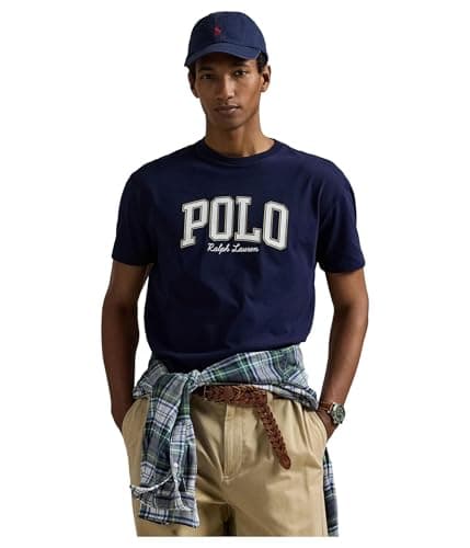 Image of Polo Ralph Lauren Men's Classic Fit Logo Jersey T-Shirt, Cruise Navy, XL