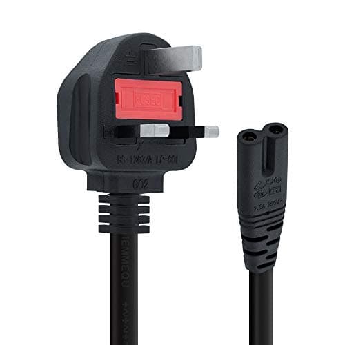 Image of Mcbazel 1.8 meter UK Power Cable (IEC320C13 to BS 1363) Kettle Lead/Power Cord Compatible with PS5/PS4/PS3