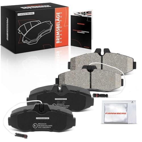 Image of Frankberg Brake Pad Set incl. 4x Pads Front Compatible with Vito Bus W638 V-Class 638/2 Vito Box W638 Replace# A6384210010