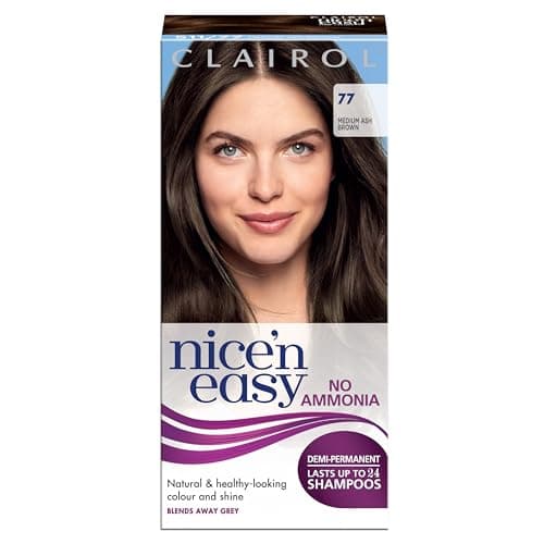Image of Clairol Nice'n Easy No Ammonia Hair Dye, 77 Medium Ash Brown