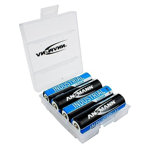 Image of ANSMANN AA Batteries [In 4 Way Storage Case] Long Lasting High Capacity Disposable AA Type 1.5V Industrial Lithium Battery For Door Bells, Flashlights, Alarm & Wall Clocks, Remote Controls