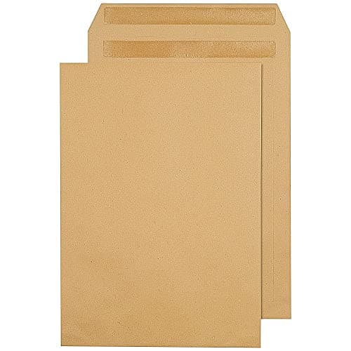 Image of Q-Connect C4 Envelopes Pocket Self Seal 115 gsm Manilla (Pack of 250) 3461