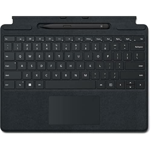 Image of Microsoft Surface Pro X Signature Type Cover Keyboard with Pen - Black - QSW-00003
