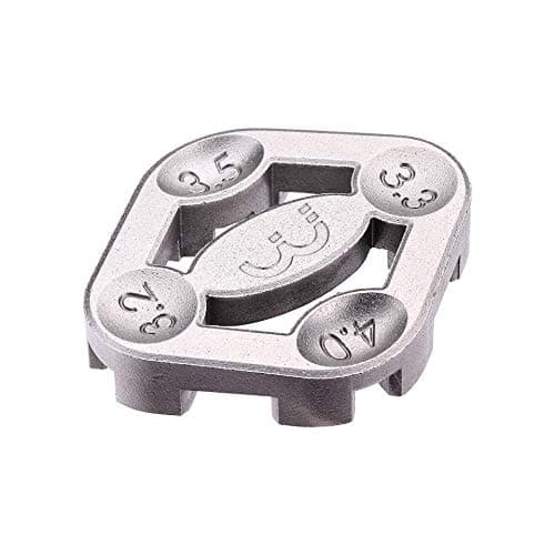 Image of BBB Cycling Bicycle Spoke Wrench Tool I Spoke Key Bike Wheel Spanner I Bike Spoke Tool I 3.2/3.3/3.5/4.0mm Diameters I Turner II BTL-15, Silver
