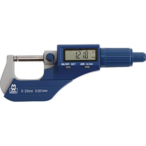 Image of Moore & Wright MW200-01DBL Digital External Micrometer 0-25mm / 0-1" by 0.001mm / 0.00005"