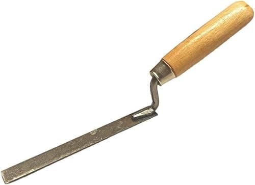 Image of Strong Finger Pointing Trowel 14 mm - 0.55 inch Spring Carbon Steel Tuck with Wooden Handle (14mm)