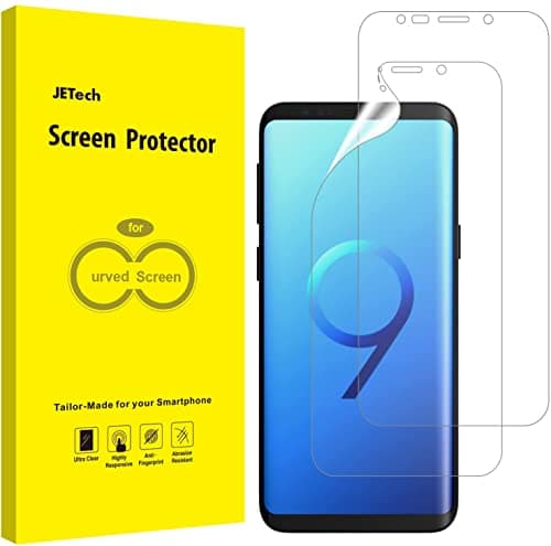 Image of JETech Screen Protector for Samsung Galaxy S9, TPU Ultra HD Film, Case Friendly, 2-Pack