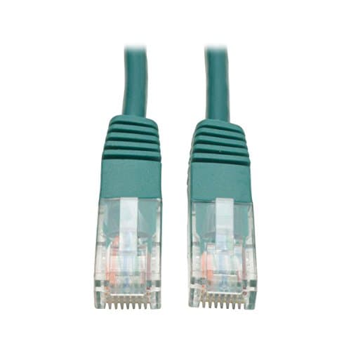 Image of Tripp Lite 2.13 m Cat5e / Cat5 350 MHz Snagless Molded UTP Patch Cable RJ45 M/M Green (N002-007-GN)
