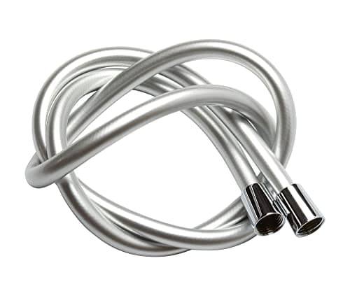 Image of YOSSEE PVC Smooth Shower Hose 1.5M / 59 Inch with Anti-Twist Brass Connections - Universal Replacement Shower Head Hose, Flexible, Kink and Leak Proof