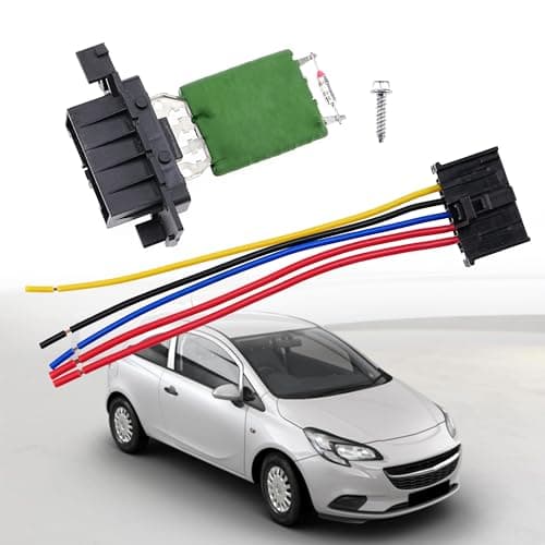 Image of Heater Blower Motor Fan Resistor & Wiring Loom Compatible for Fiat Ducato Citroen Relay Peugeot Boxer Replace# 55702407 77364555 6450XR