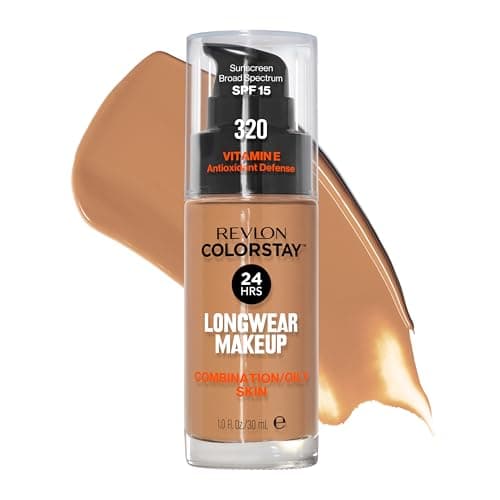Image of Revlon Colorstay Makeup Foundation for Combination/ Oily Skin, 30 ml, True Beige